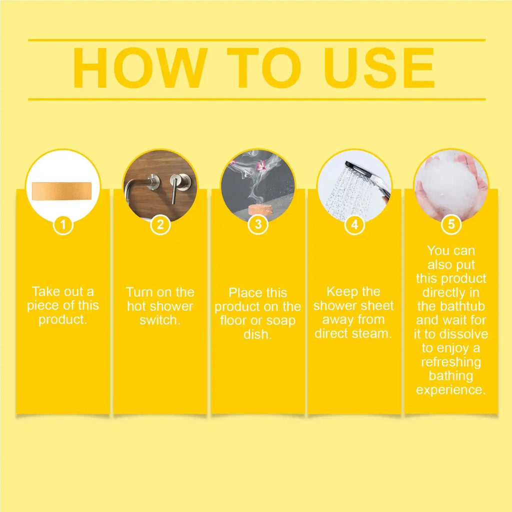 Oceaura Citrus Shower Tablets – Daily Gentle Body Cleanser, Moisturizing & Dryness Relief, Provides Lasting Fresh Fragrance, Effective Dirt Removal, Refreshing Shower Experience - Loc vibes only