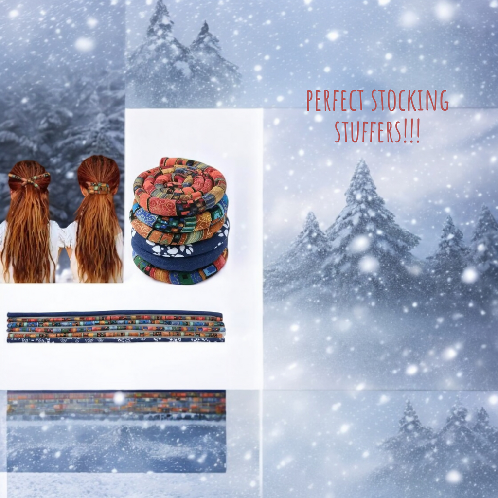 Boho Bendable Hair Bands – Colorful Ethnic Style Wraps for Locs, Braids & Ponytails - Loc vibes only