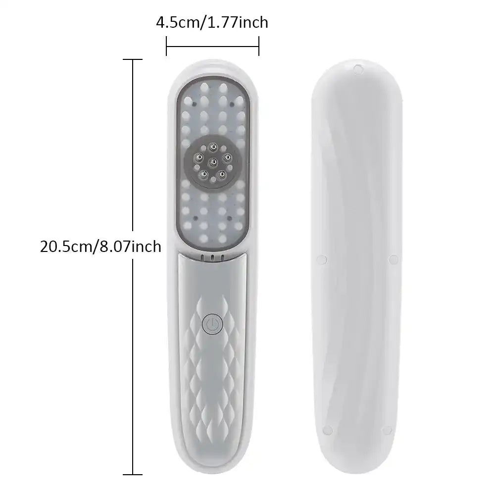 Electric Scalp Massage Brush – Red Light Therapy Hair Growth Comb - Loc vibes only