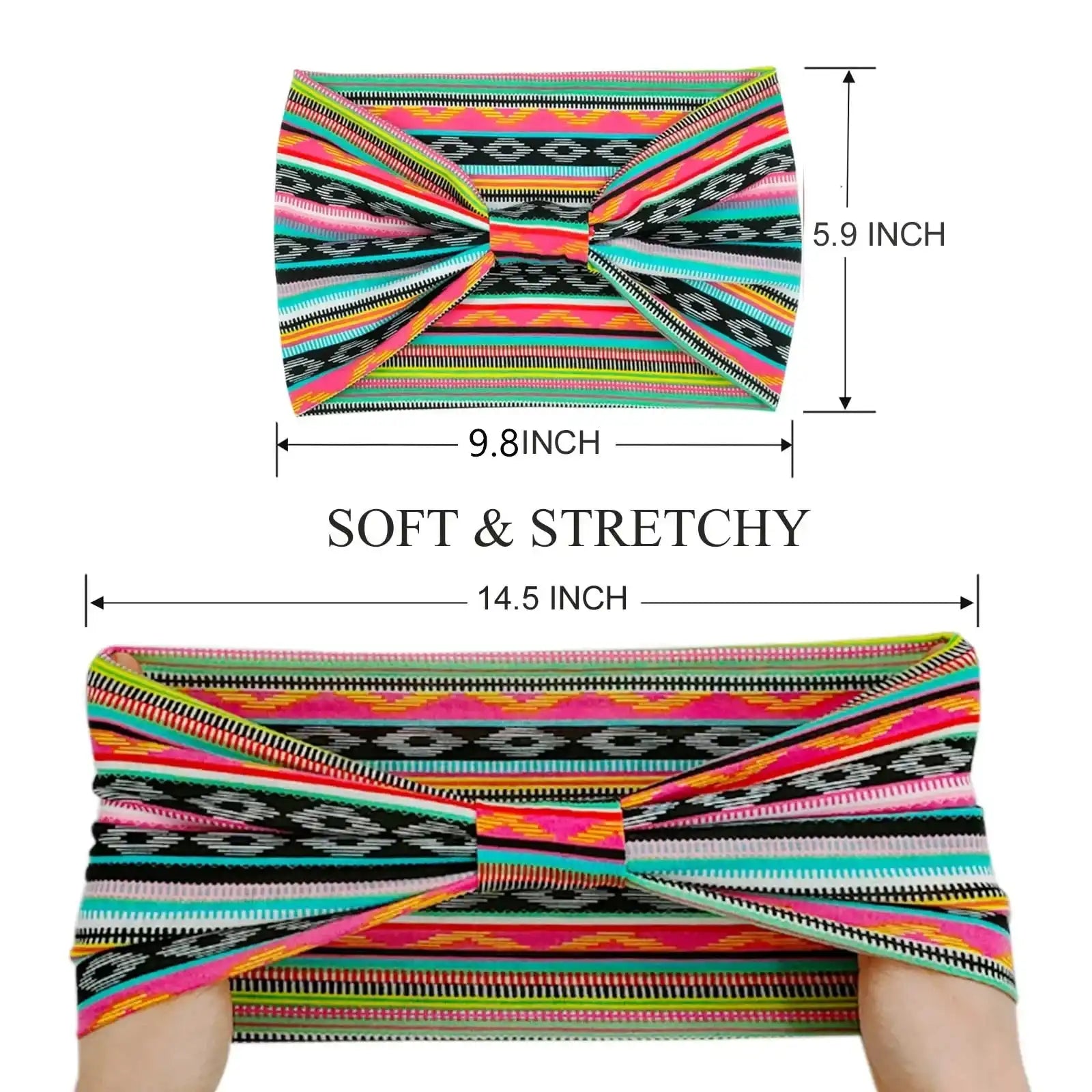 Boho Stretch Cotton Headwraps - Loc vibes only