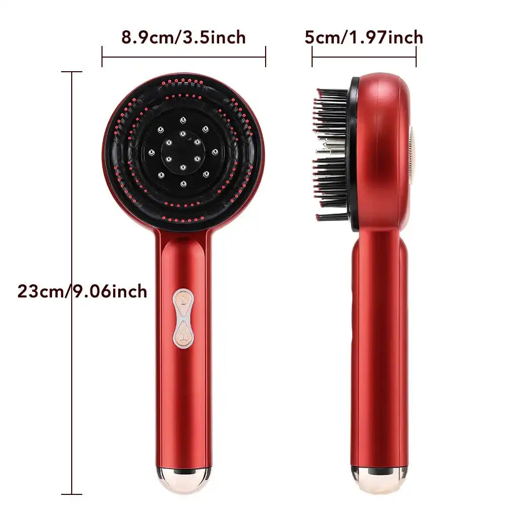 Electric Scalp Massage Brush – Red Light Therapy Hair Growth Comb - Loc vibes only