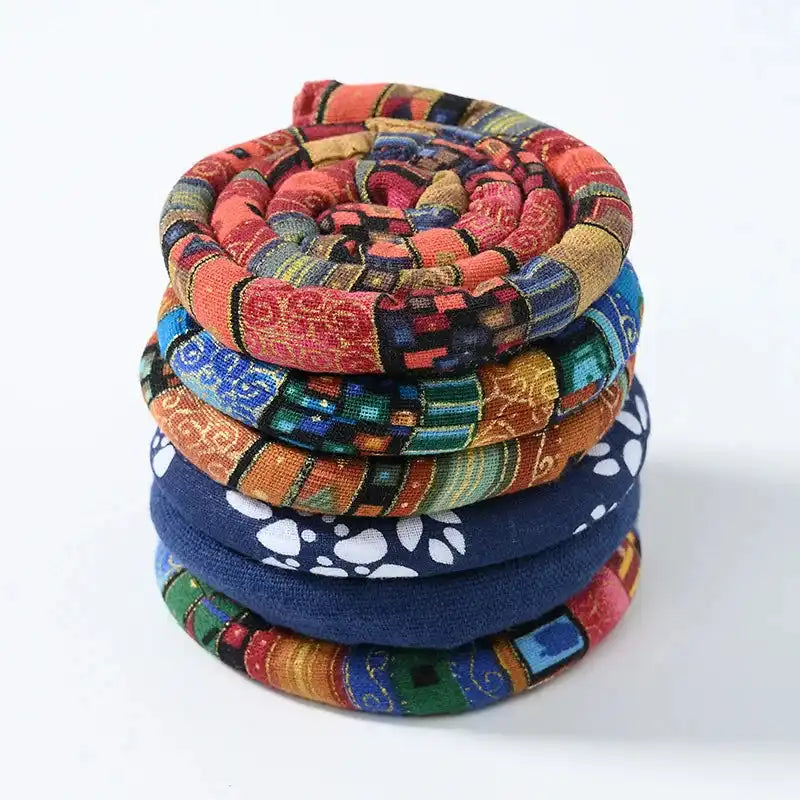 Boho Bendable Hair Bands – Colorful Ethnic Style Wraps for Locs, Braids & Ponytails - Loc vibes only