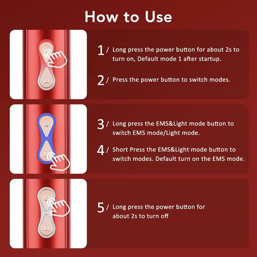 Electric Scalp Massage Brush – Red Light Therapy Hair Growth Comb - Loc vibes only