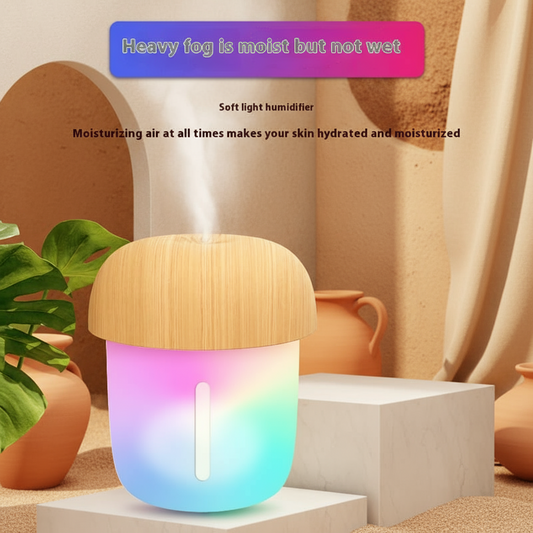 Mushroom Water Droplets Humidifier | Cool Mist Aromatherapy Diffuser - Loc vibes only